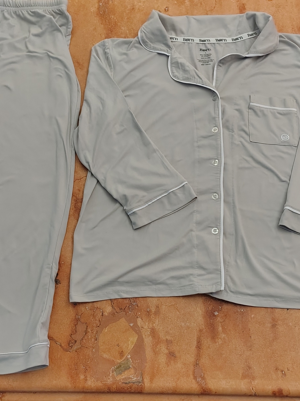 Born Light Gray Lounge with Drawstring Size L
